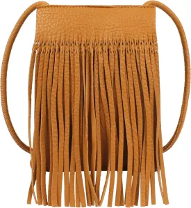 Hoce Womens Leather Fringe Messenger Bag Large Hobo Crossbody Tassel Shoulder Bags, Gift for Mom Wife Girlfriend