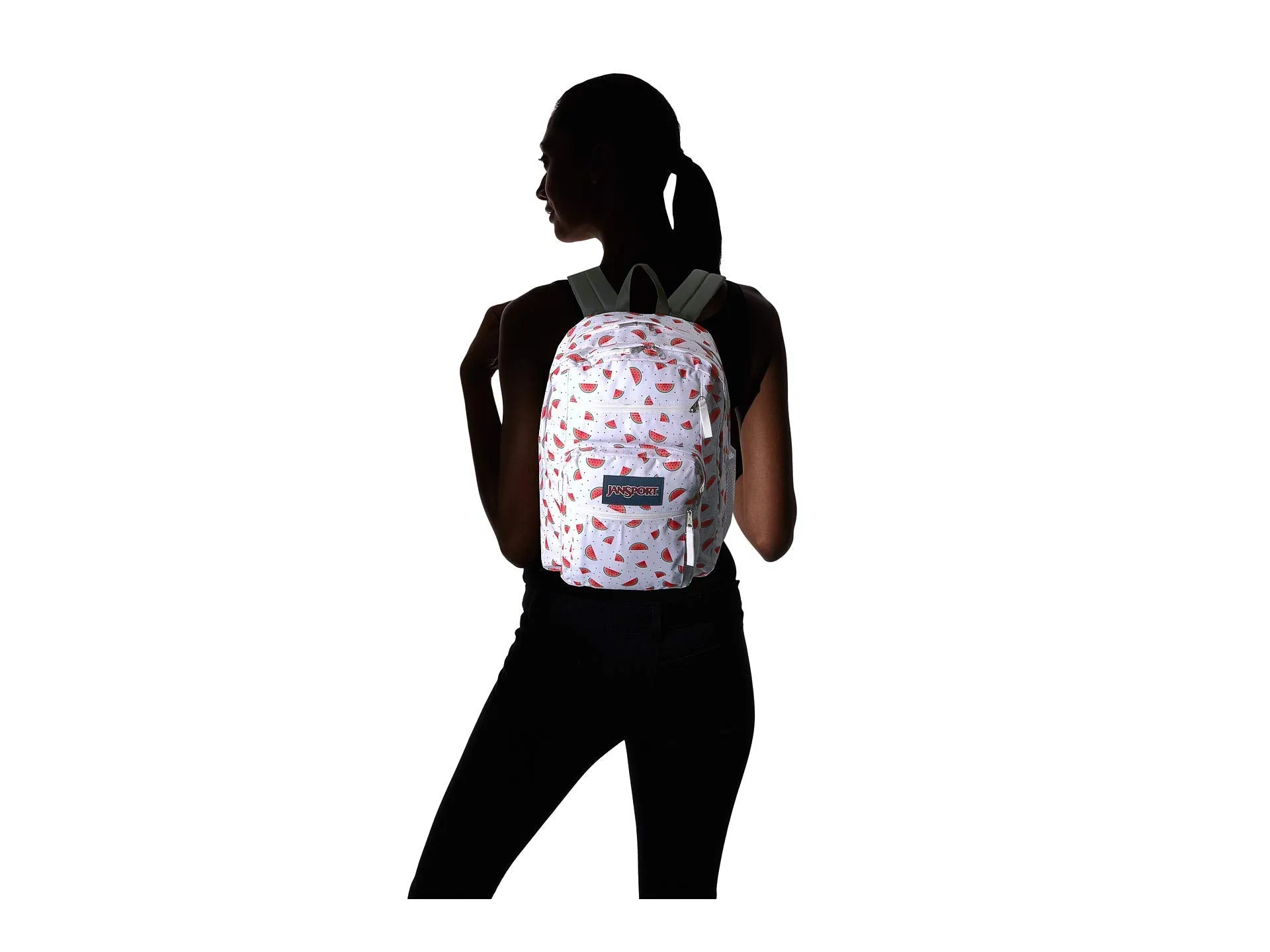 JanSport Big Student Backpack - Watermelon Rain - Oversized