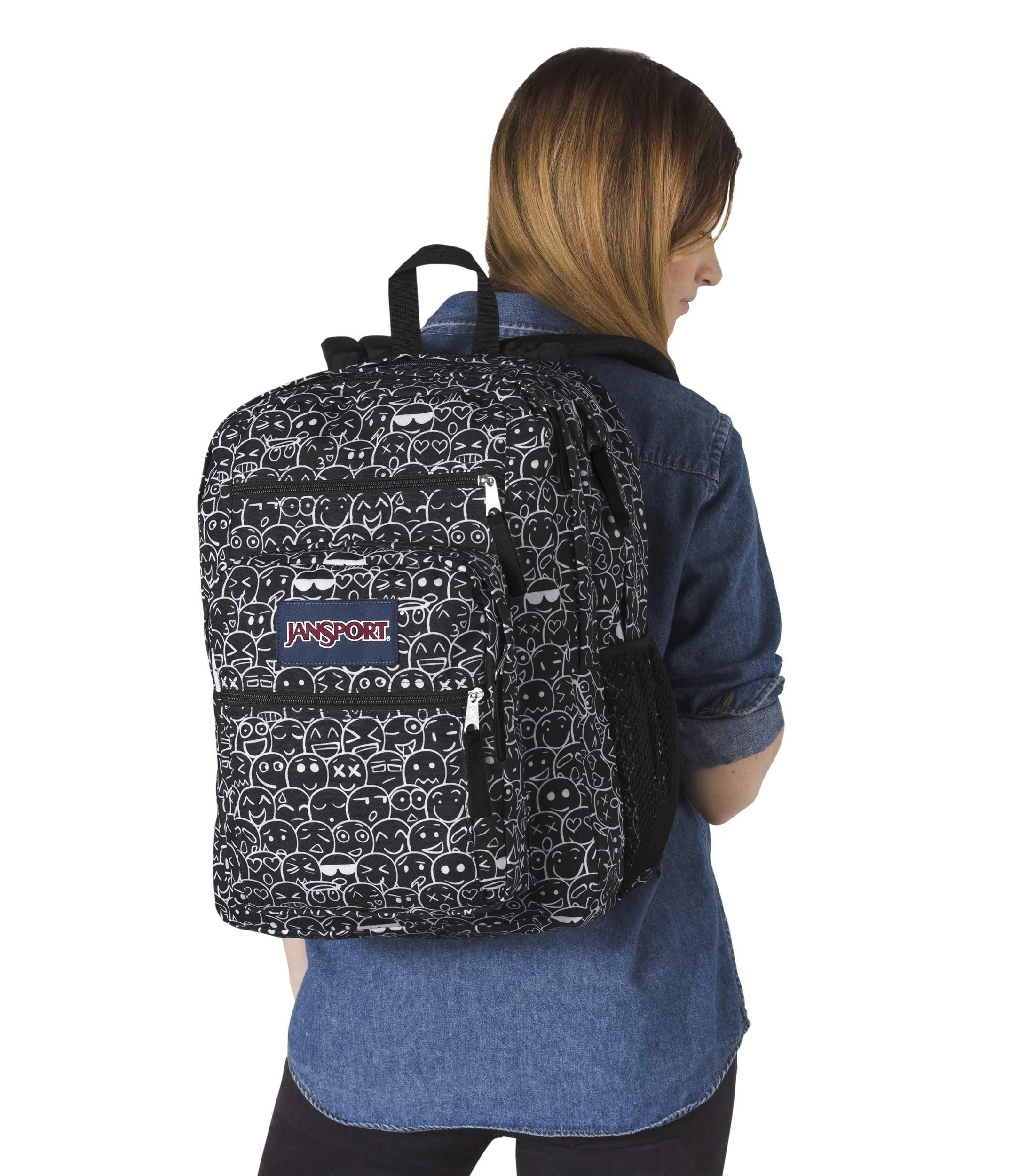 JanSport JS00TDN749J Big Student Backpack (Emoji Crowd)