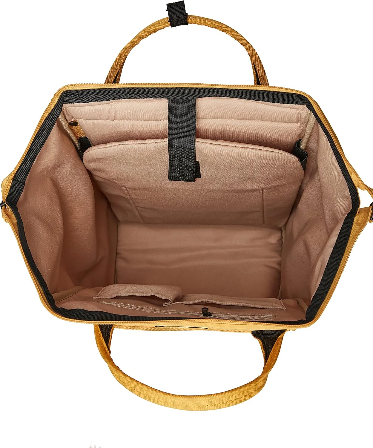 Kah&Kee Polyester Travel Backpack Functional Anti-theft School Laptop for Women Men (Yellow, Medium)