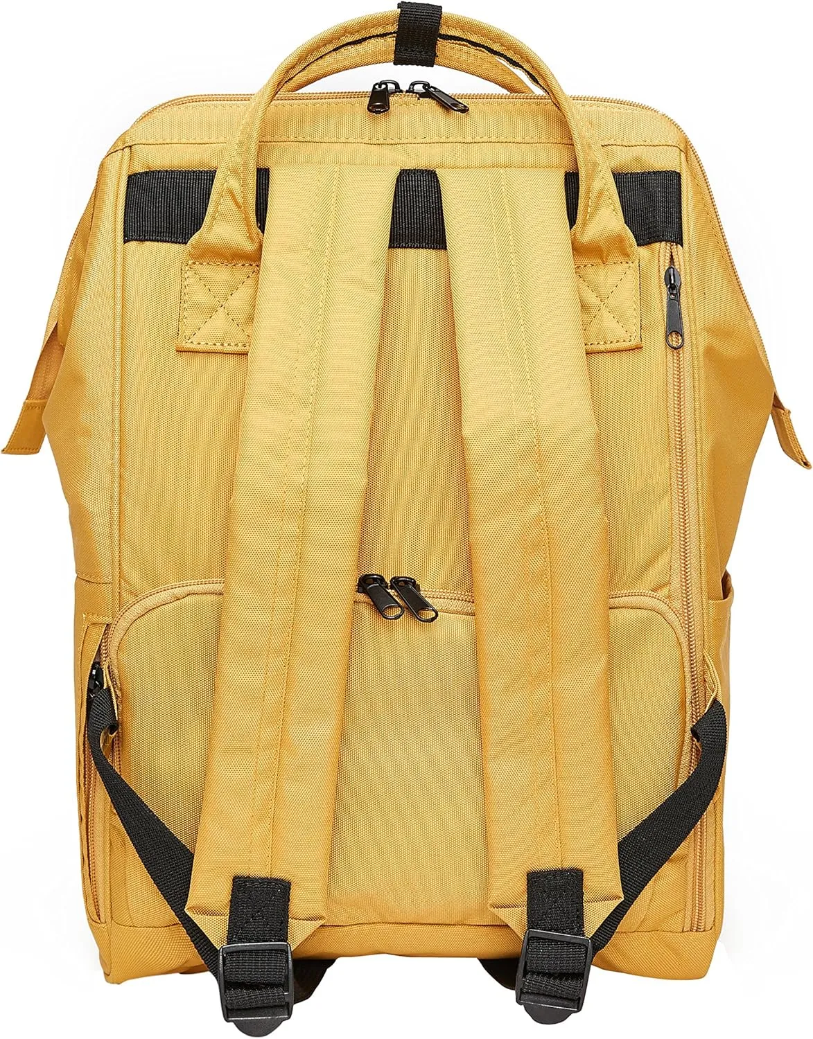Kah&Kee Polyester Travel Backpack Functional Anti-theft School Laptop for Women Men (Yellow, Medium)