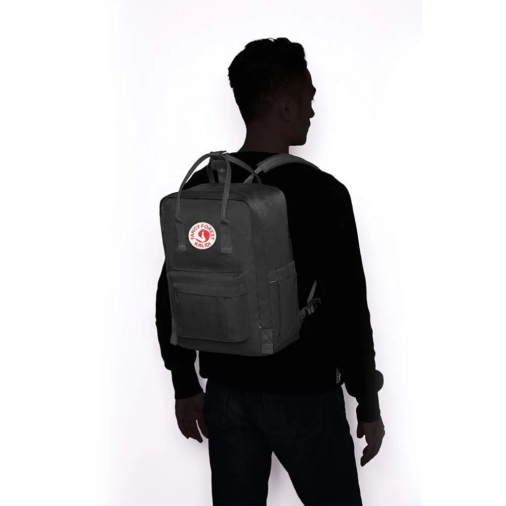 KALIDI Casual Backpack for Women,15 Inches Laptop Classic Backpack Camping Rucksack Travel Outdoor Daypack College School Bag, Black