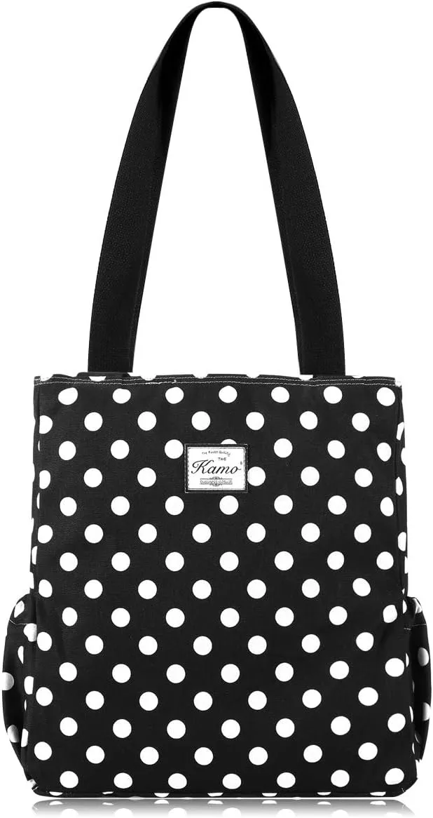 KAMO Floral Tote Bag - Waterproof Lightweight Handbags Travel Shoulder Bag for Hiking Yoga Gym Swimming Travel Beach