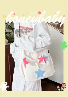 Kawaii Crossbody Bag with cute Pin and Pendant, Lightweight Japanese Messenger Bags Y2K Shoulder Bag for Women Men