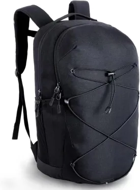 KEOFID Casual Backpack for Men and Women, Hiking Backpack for Travel, Black Daypacks for Sports, College, Water Resistant(Black)
