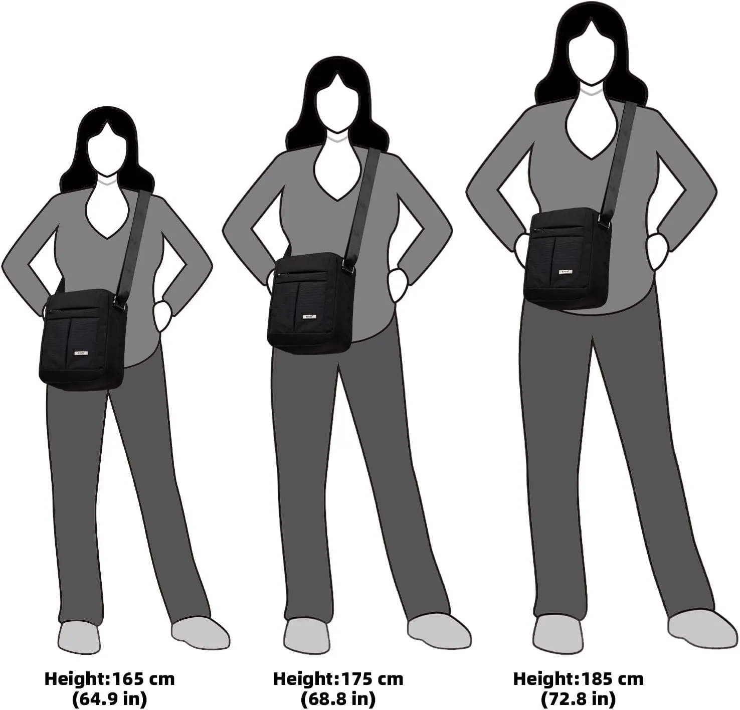 KL928 Men's Messenger Bag - Crossbody Shoulder Bags Travel Bag Man Purse Casual Sling Pack for Work Business