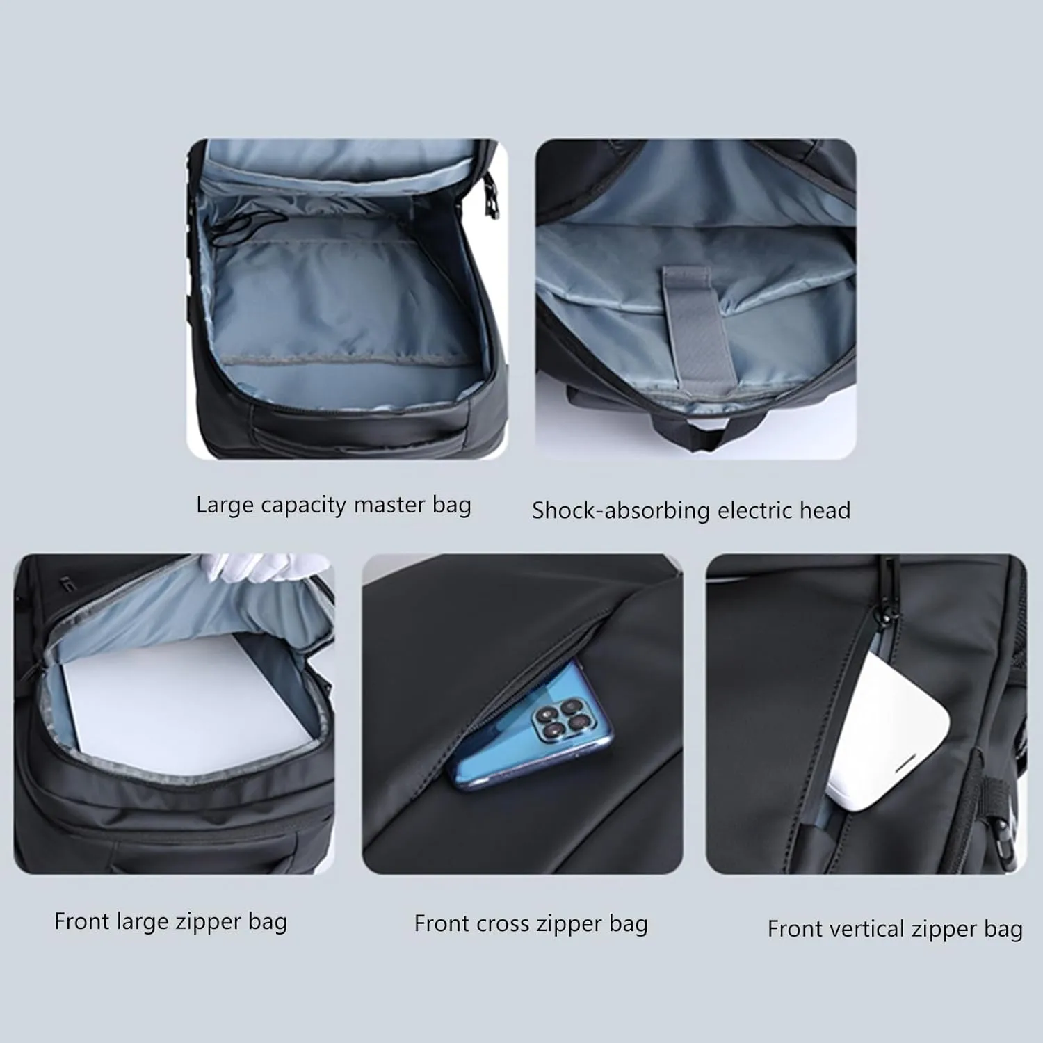 Laptop Backpack Travel Water College Backpack with USB Charging Port for Men Women Laptop Business Briefcases
