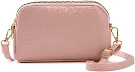 Leather Crossbody Bag for Women Messenger Sling Mobile Phone Small Size Handbag