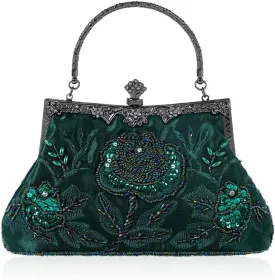 LIFEWISH Wedding Clutch Purses for Women Sequin Purse Beaded Bags