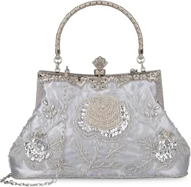 LIFEWISH Wedding Clutch Purses for Women Sequin Purse Beaded Bags