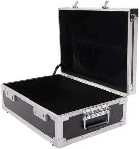 Locking Briefcase 15 x 13 x 4.3 Inch Combination Lock Hard Laptop Case with Strap Aluminum Briefcases Attache Case