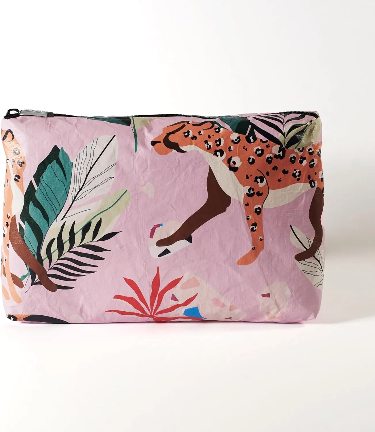 L'OLGA COLLECTION Mid Pouch|Lightweight Reusable Makeup Pouch, Toiletries |Splash-proof Cosmetic Bag, Packable & Travel Waterproof Beach Swimsuit Bathing Suit Bikini Zipper Pouch Gift for her