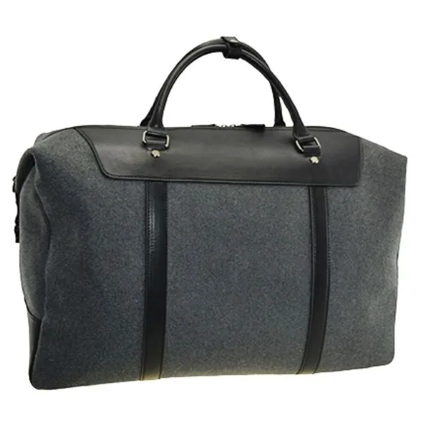 Metropolitan Felt Travel Satchel with Leather Trim