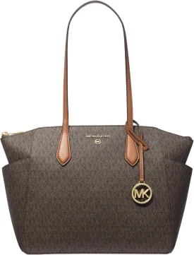 Michael Kors Marilyn Medium Top-Zip Tote Bag