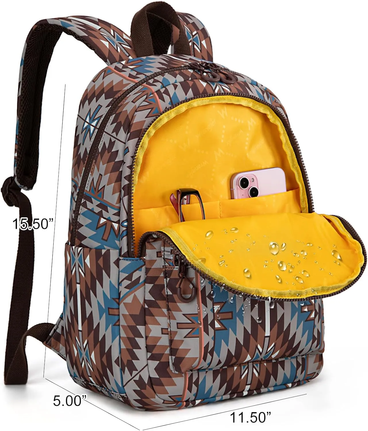 Montana West x Wrangler Aztec Backpack Mommy Daypack Western Travel Bag for Women