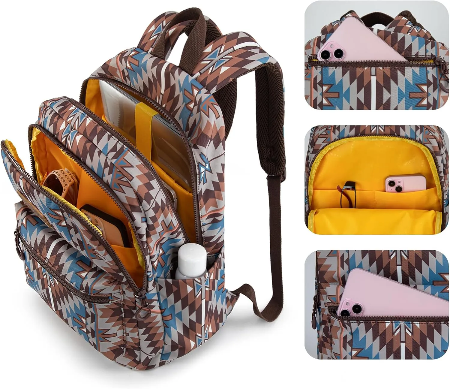 Montana West x Wrangler Aztec Backpack Mommy Daypack Western Travel Bag for Women
