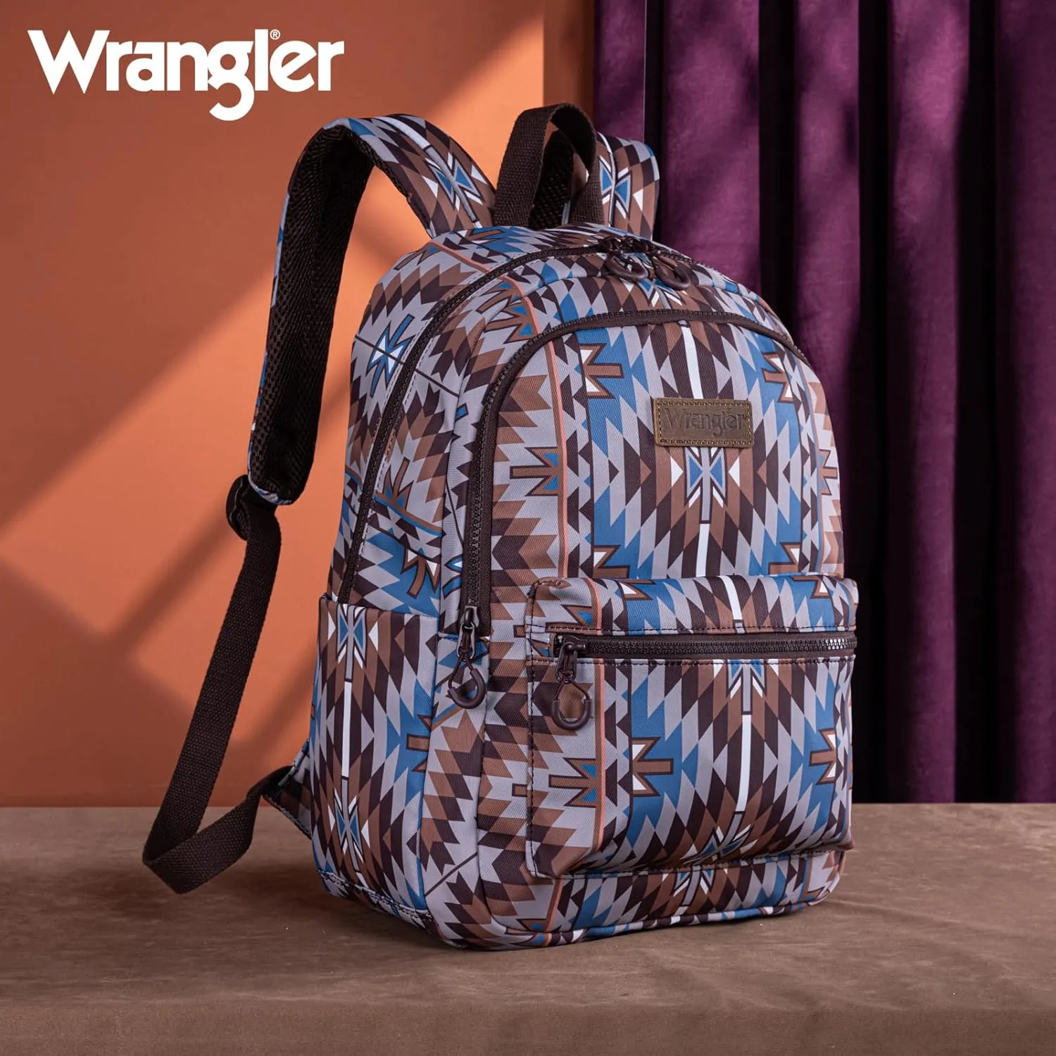 Montana West x Wrangler Aztec Backpack Mommy Daypack Western Travel Bag for Women