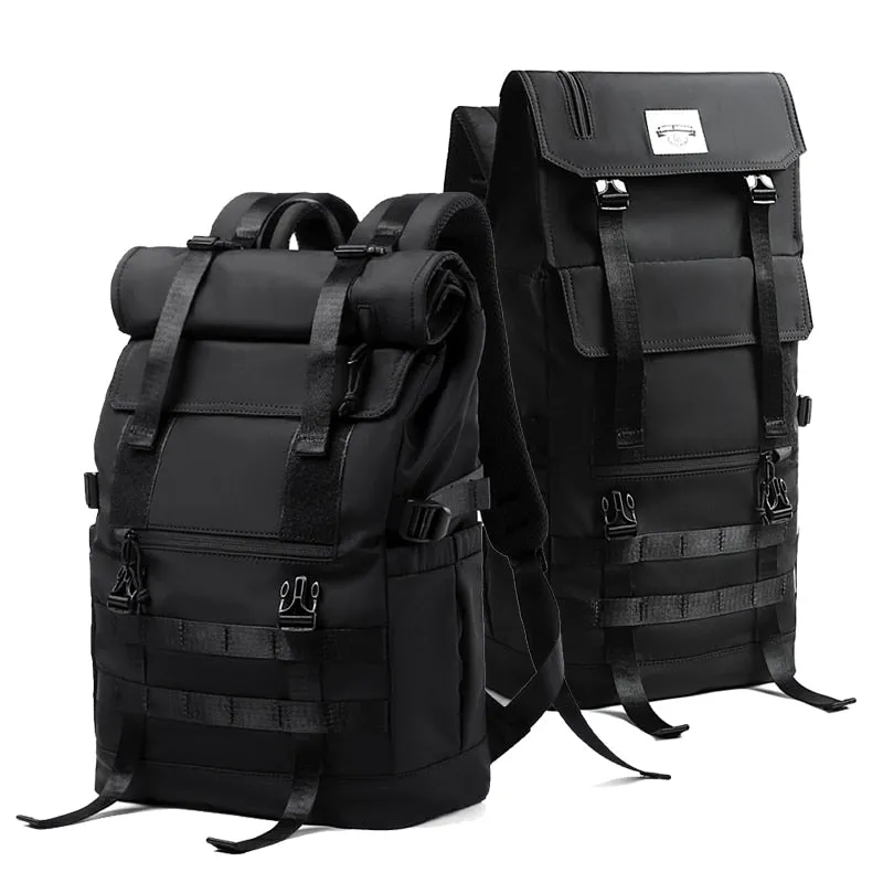 MOYYI 3 in 1 Convertible Expand Waterproof Large Capacity Travel Backpack Men Women Roll Top Teen 17 inch Laptop School Bag Male