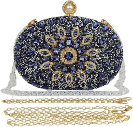 Multicolor Rhinestone Women Evening Clutch Purse Bridal Sparkly Diamond Bag Crystal Handbags Prom Wedding Cocktail Purse