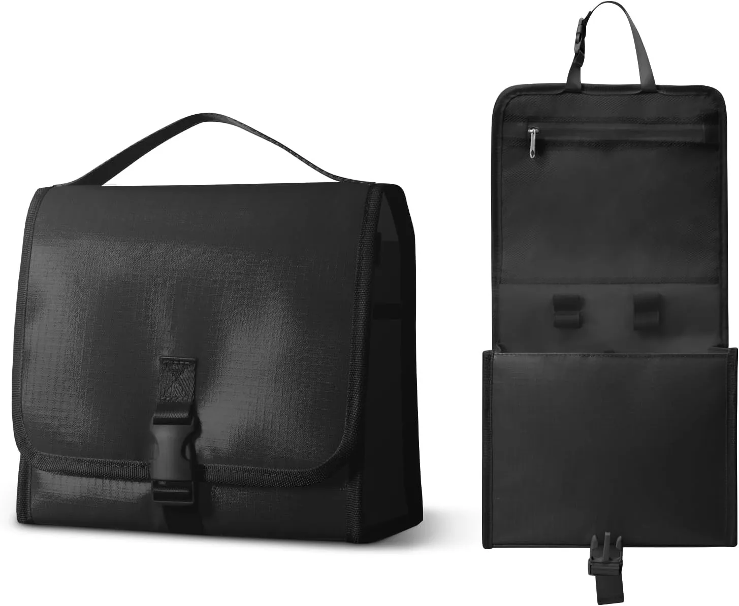 Mum's memory Large-Capacity Hanging Toiletry Bag  Water-Resistant Travel Makeup Bag with Multiple Compartments for Shampoo, Conditioner, Skincare, Makeup Brushes, and Toiletries