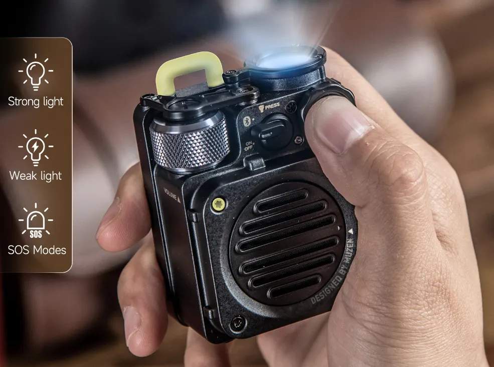 MUZEN Wild Mini Rugged Outdoor Portable Bluetooth Speaker