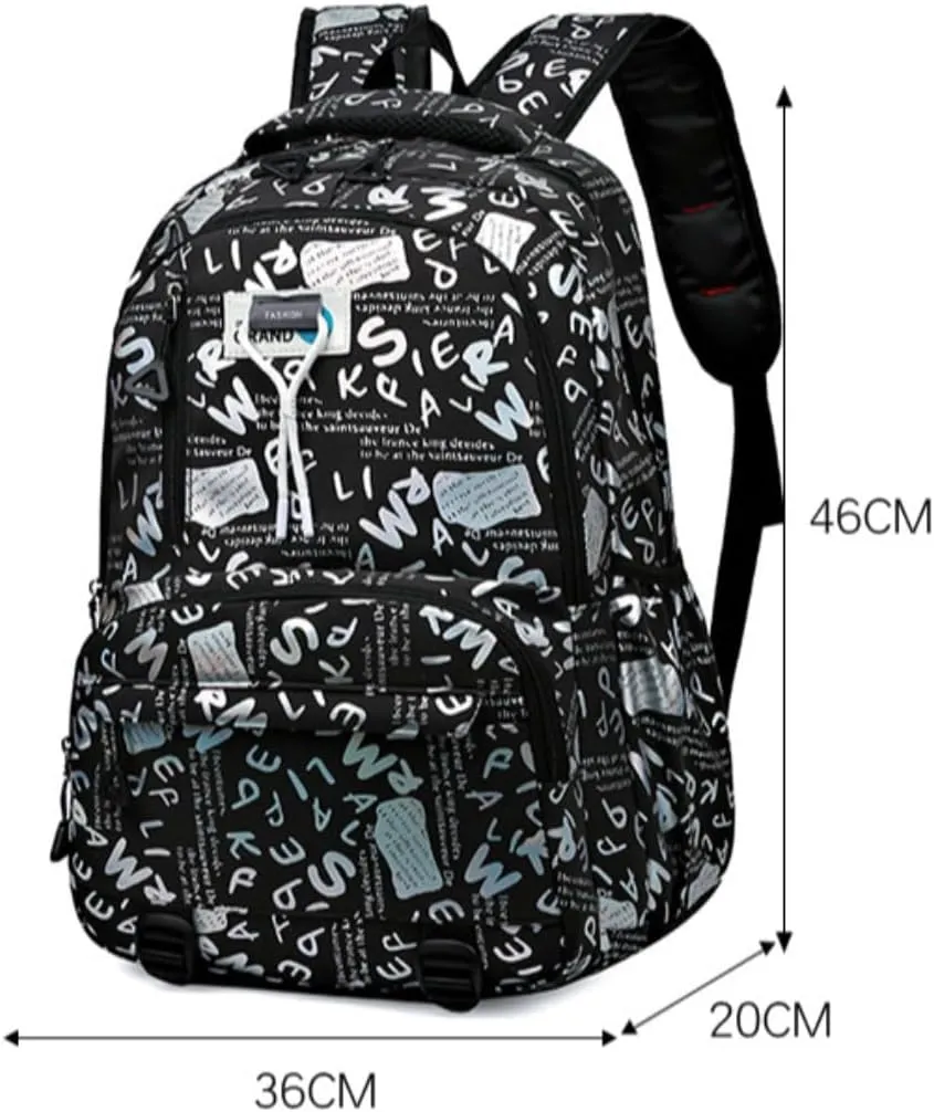 New backpack simple large capacity fashion leisure travel backpack (dark powder)