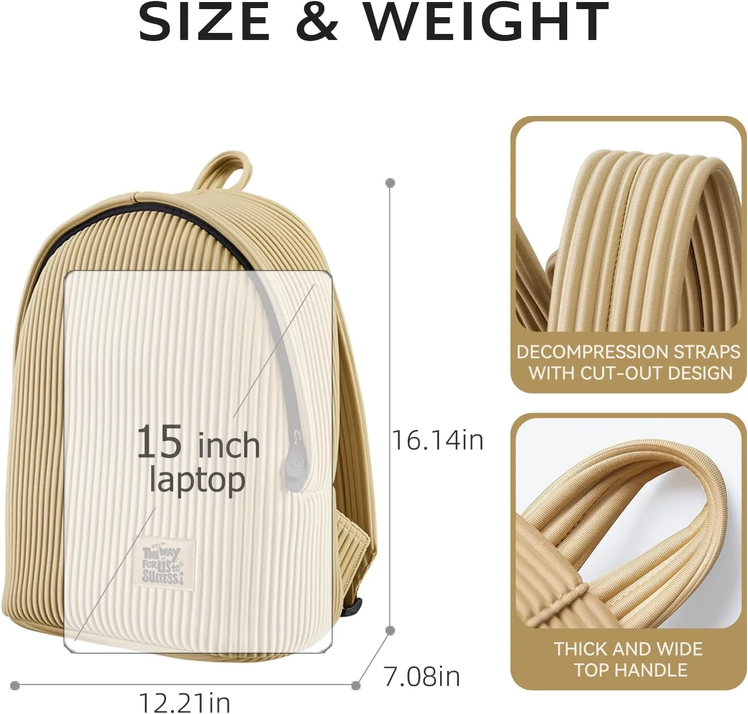 NOHOO School Backpack for Women & Men, Lightweight Laptop Backpack for Travel, Work, Commuter Backpack