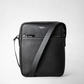 NORTH SOUTH MESSENGER IN CACHEMIRE LEATHER