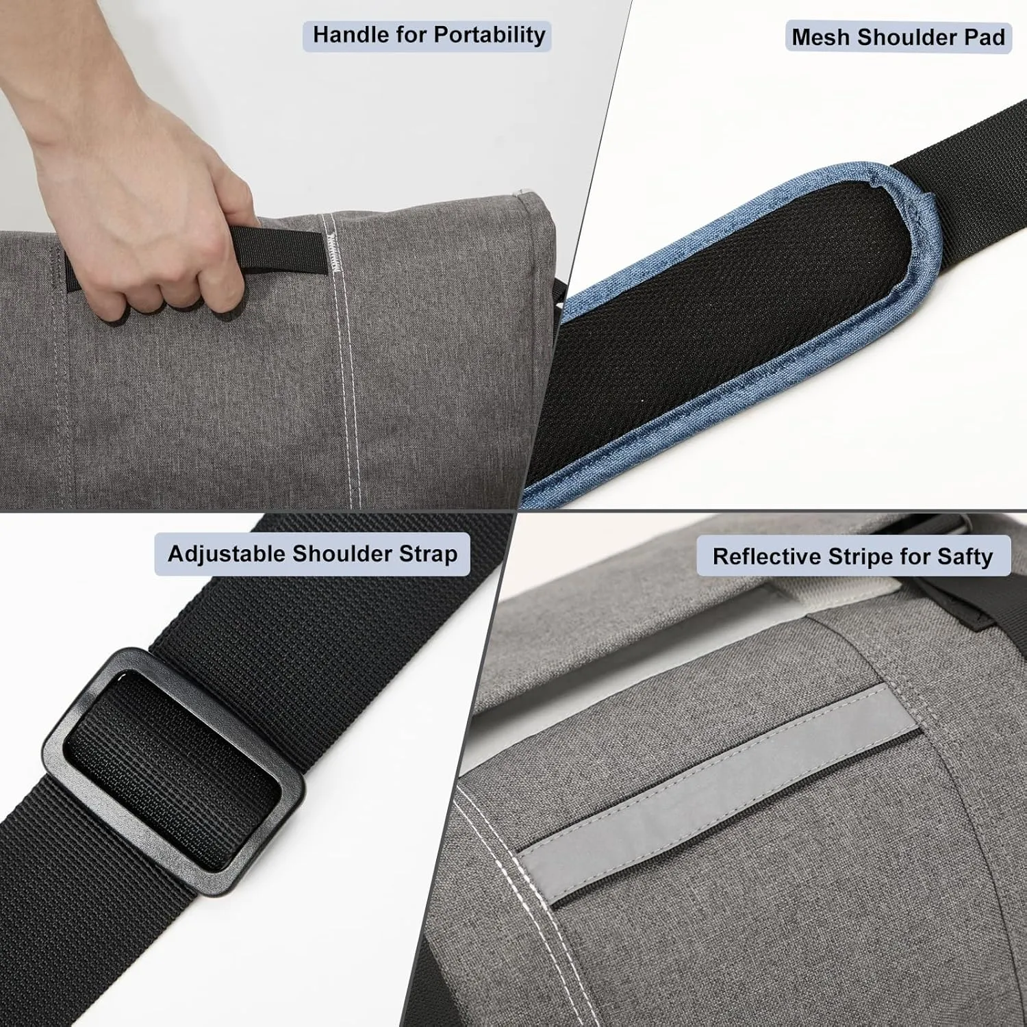 OIWAS Messenger Bag for Men 15.6 Inch Laptop Satchel Bag Women Crossbody Shoulder Bags Briefcase Bag Travel Work Computer Blue