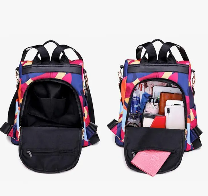 Oxford Cloth Multicolor Backpack