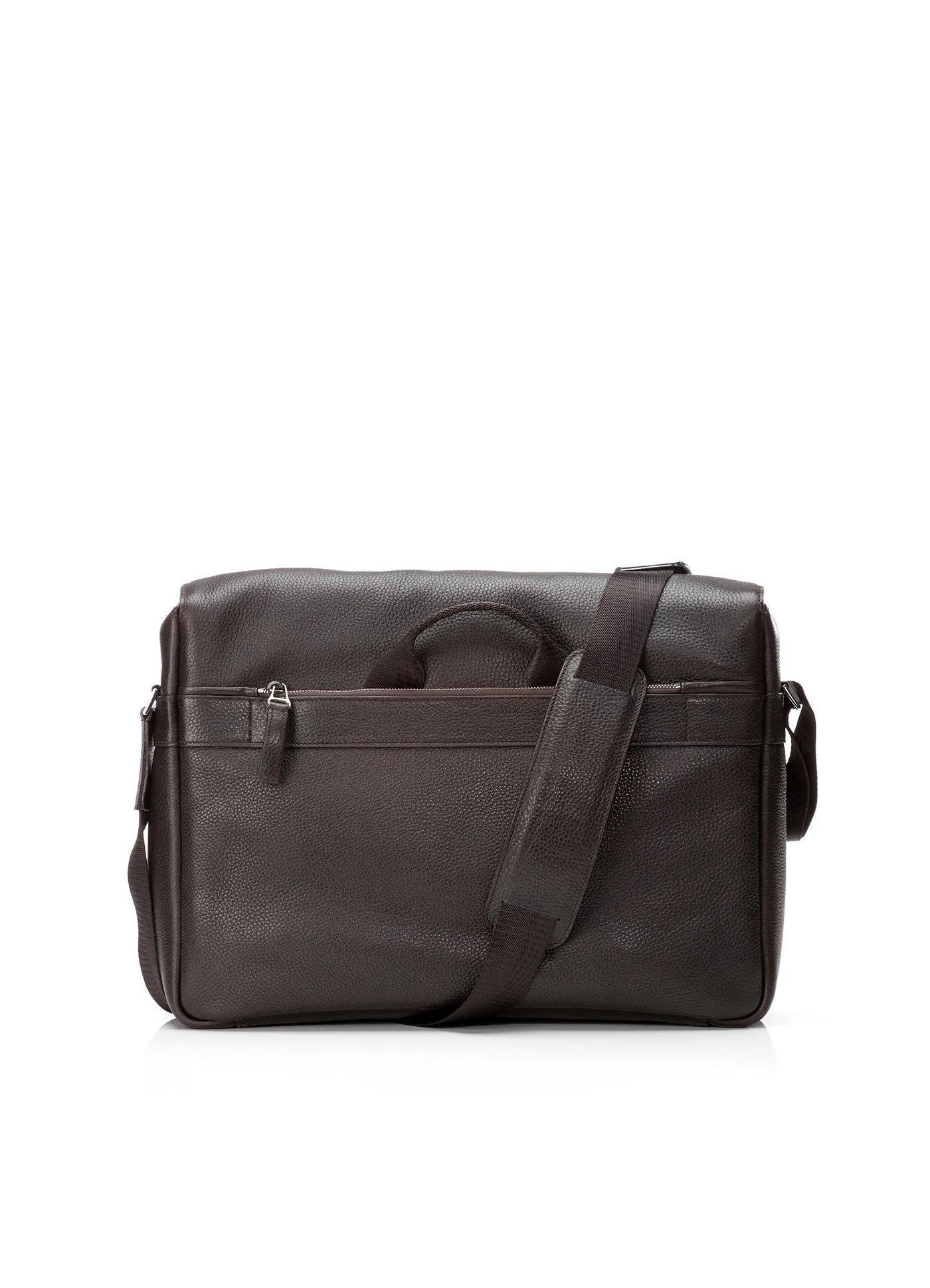 Penn Messenger Bag - Dark Brown Leather