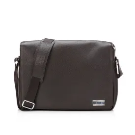 Penn Messenger Bag - Dark Brown Leather