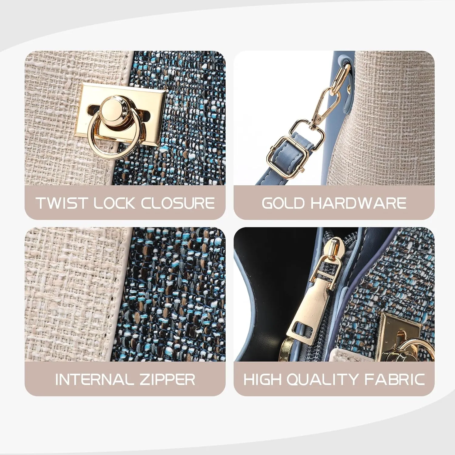 PINCNEL Small Crossbody Purses for Women, Shoulder Bag for Women, PU Leather Crossbody Bags Bucket Bag Handbags