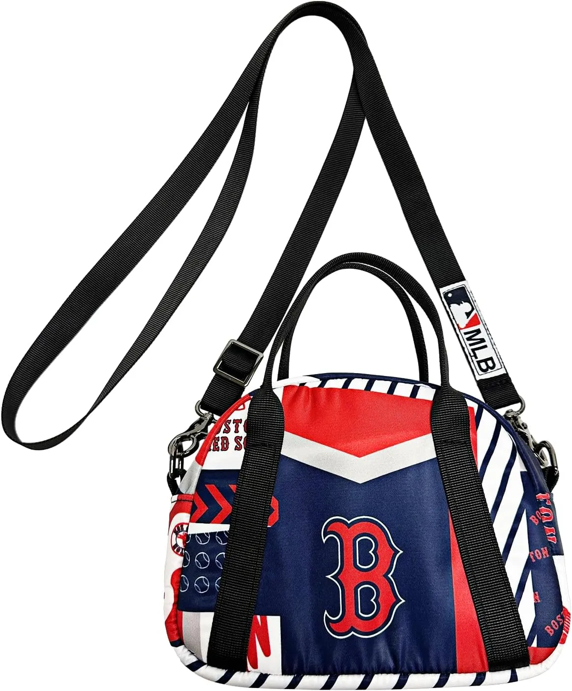 Pro Specialties Group Boston Red Sox Sling Purse, Licensed Gift Merch for Red Sox Fans: Water Resistant Crossbody Sling Bag