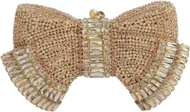 RomanticDesign Women Sparkly Bowknot Evening Clutch Luxury Rhinestone Bride Purse Wedding Party Prom Banquet Handbag