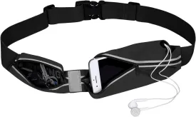 Running Belt for Men Women Sports Running Waist Pack-black