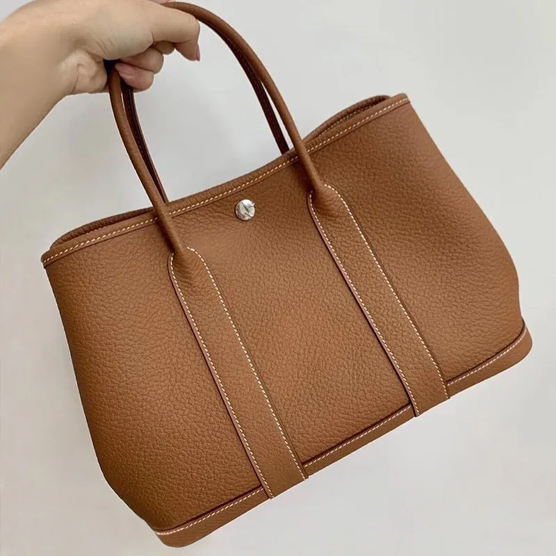 SEALBEER popular New TOGO Cowhide Women's Bag Shoulder Tote Bag Versatile Garden Bag Handheld Large Bag Shopping Bag Bucket Bag