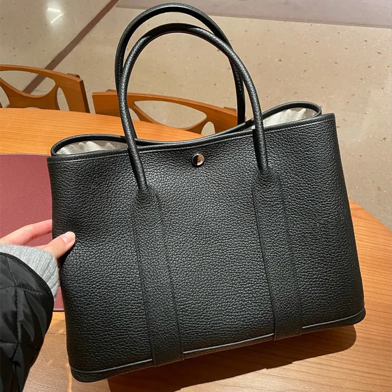 SEALBEER popular New TOGO Cowhide Women's Bag Shoulder Tote Bag Versatile Garden Bag Handheld Large Bag Shopping Bag Bucket Bag