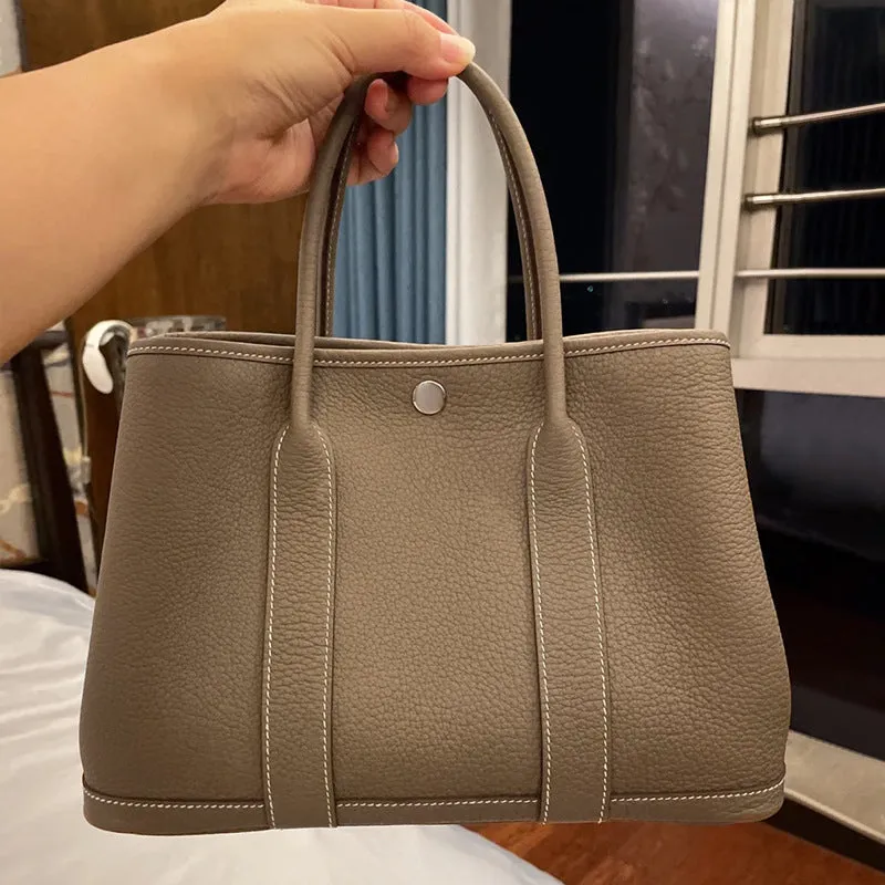 SEALBEER popular New TOGO Cowhide Women's Bag Shoulder Tote Bag Versatile Garden Bag Handheld Large Bag Shopping Bag Bucket Bag