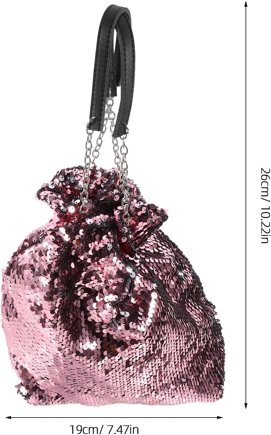 Sequin Sling Bag for Women Crossbody Messenger Tote Shoulder Purse Crossbody Tote Bags for Women Sequin