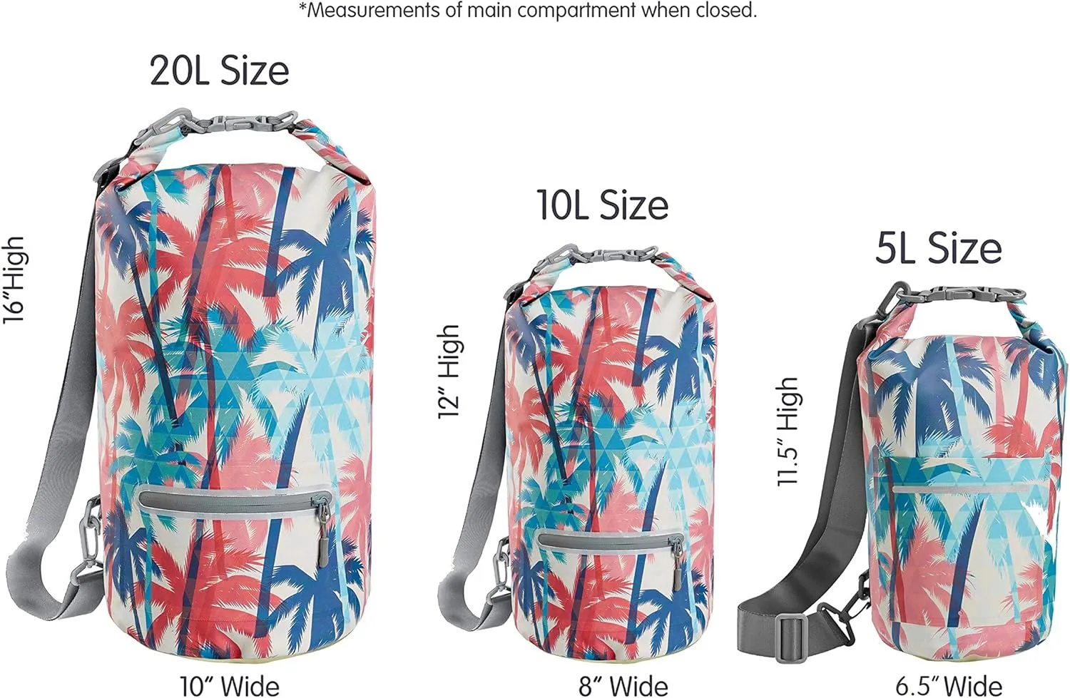 Skog  Kust DrySak - Roll Top Waterproof Bag for Travel & Outdoors - 5, 10 & 20 Liter sizes