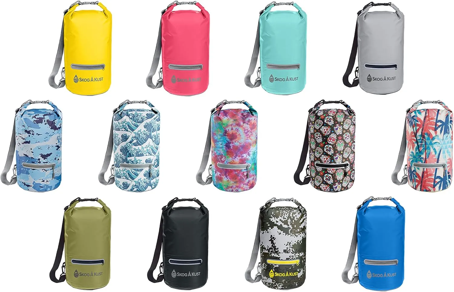 Skog  Kust DrySak - Roll Top Waterproof Bag for Travel & Outdoors - 5, 10 & 20 Liter sizes