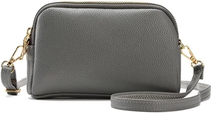 Small Size Handbag Messenger Sling Mobile Phone Clutch Leather Crossbody for Women