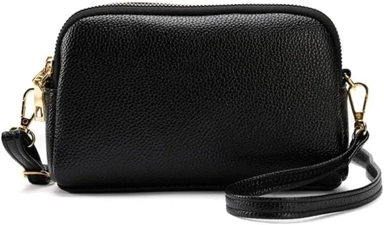 Small Size Handbag Messenger Sling Mobile Phone Clutch Leather Crossbody for Women