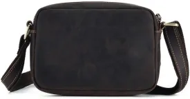 Small Size Sling Shoulder Mobile Phone Casual Purse Genuine Leather Crossbody for Men Messenger Bags