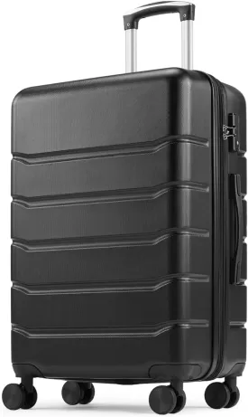 Sweetcrispy Carry on Luggage, Natural Black, 20 Inch