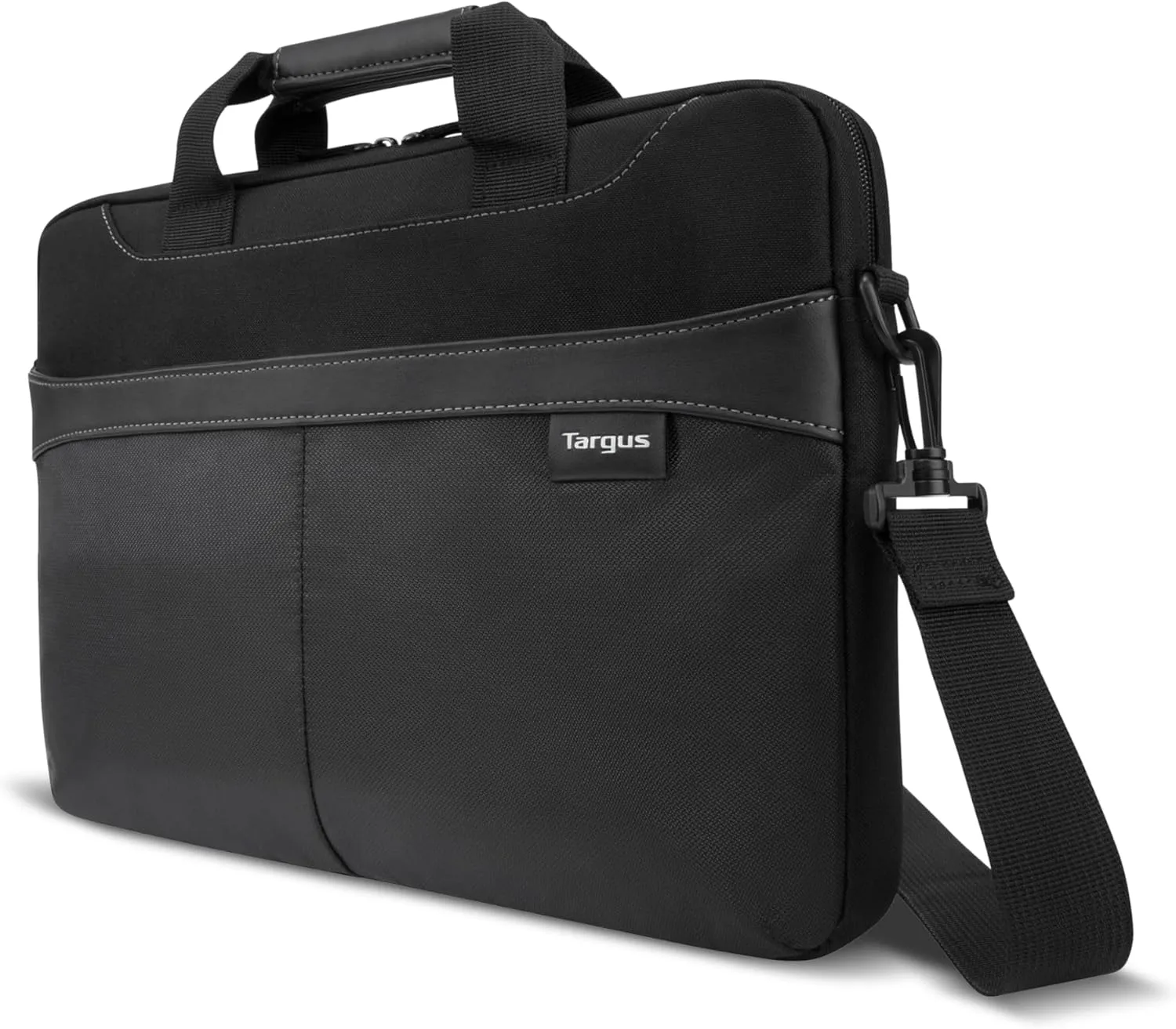 Targus Laptop Slim Briefcase for Laptops up to 15.6-inches Over-the-shoulder Case for Dell HP Lenovo Apple and Microsoft Laptops Black (TSS898)