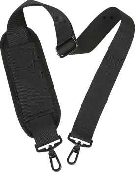 Taygeer Shoulder Strap, 52" Universal Replacement Laptop Shoulder Strap Luggage Duffel Bag Strap Adjustable Comfortable Belt with Metal Hooks for Briefcase Computer Messenger Bag Laptop Case, Black
