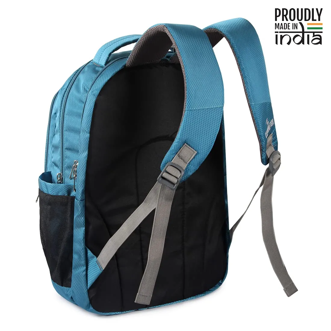 THE CLOWNFISH Cosmo 27 Litres Casual Travel Backpack - Water-resistant, 3 Compartments | Sky Blue