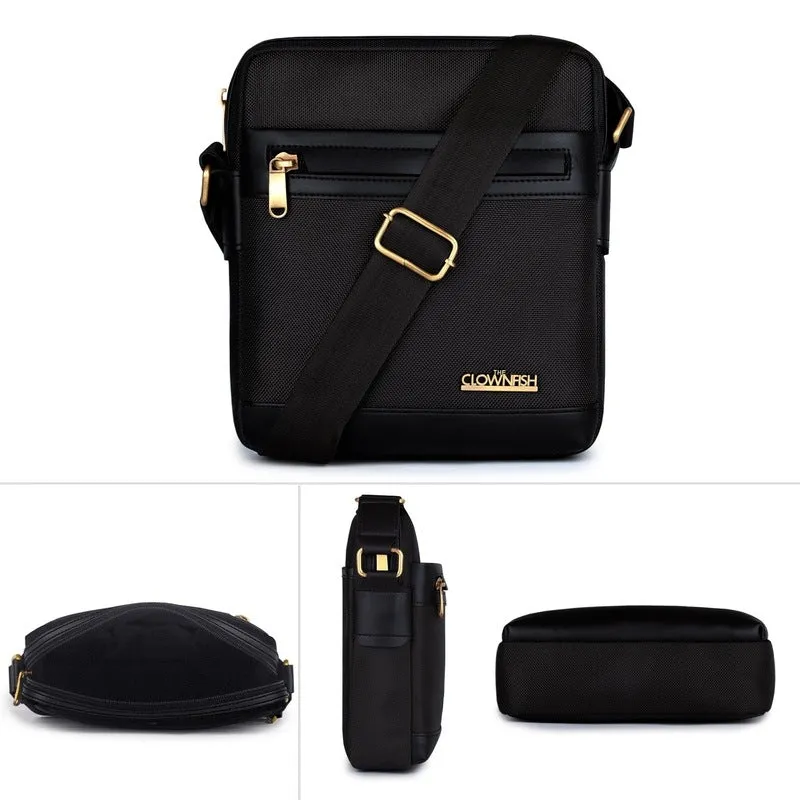 THE CLOWNFISH Emissary Series Polyester 25 cms Blue Messenger Bag